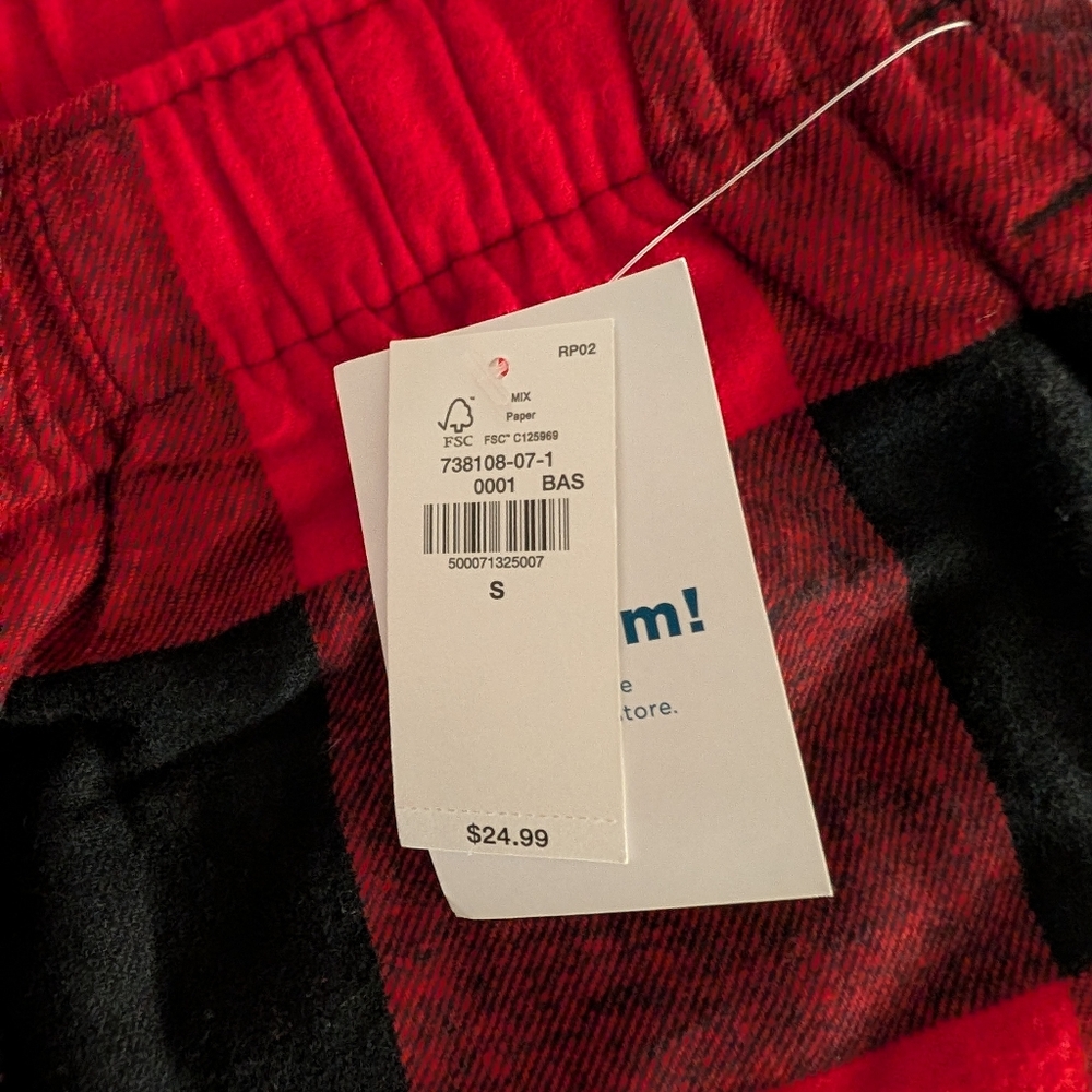 Old Navy Buffalo Plaid Flannel Pajama Pants  Cabincore - Picture 4 of 6